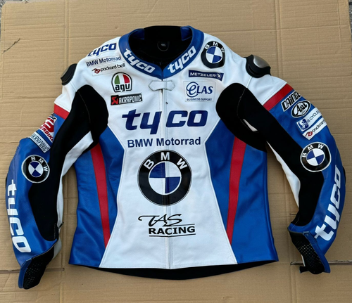 BMW MOTOGP RACING MOTORBIKE MOTORCYCLE LEATHER JACKET