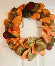 Fall Magnolia Leaves Wreath, 22  
