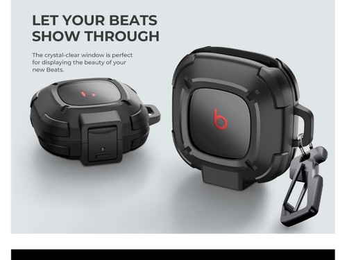 Custodia Dexnor per Beats Fit Pro 2021 Cover Ammortizzante con Moschettone Portachiavi - Foto 15 di 60