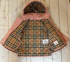 Burberry Size 18-24 Months  Girls Pink Quilted Jacket  Excellent C!.