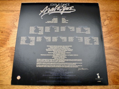 John Klemmer ββ« Arabesque β« 1978 ABC Records Original Press Vinyl LP π₯ - Picture 3 of 3