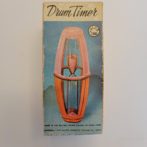 Timer batteria vintage clessidra sabbia timer in scatola originale retrò decorazione cucina gioco - Foto 3 di 8