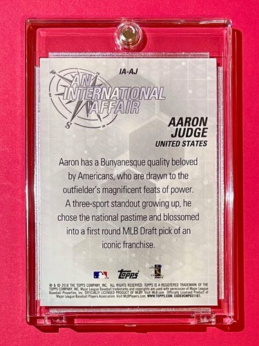 Aaron Judge MINT SILVER REFRACTOR 2018 TOPPS CHROME HOT 2ND YEAR YANKEES CARD! - Picture 8 of 9