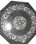 12" Green Marble Semi Precious Stone inlay pietra dura marquetry Work