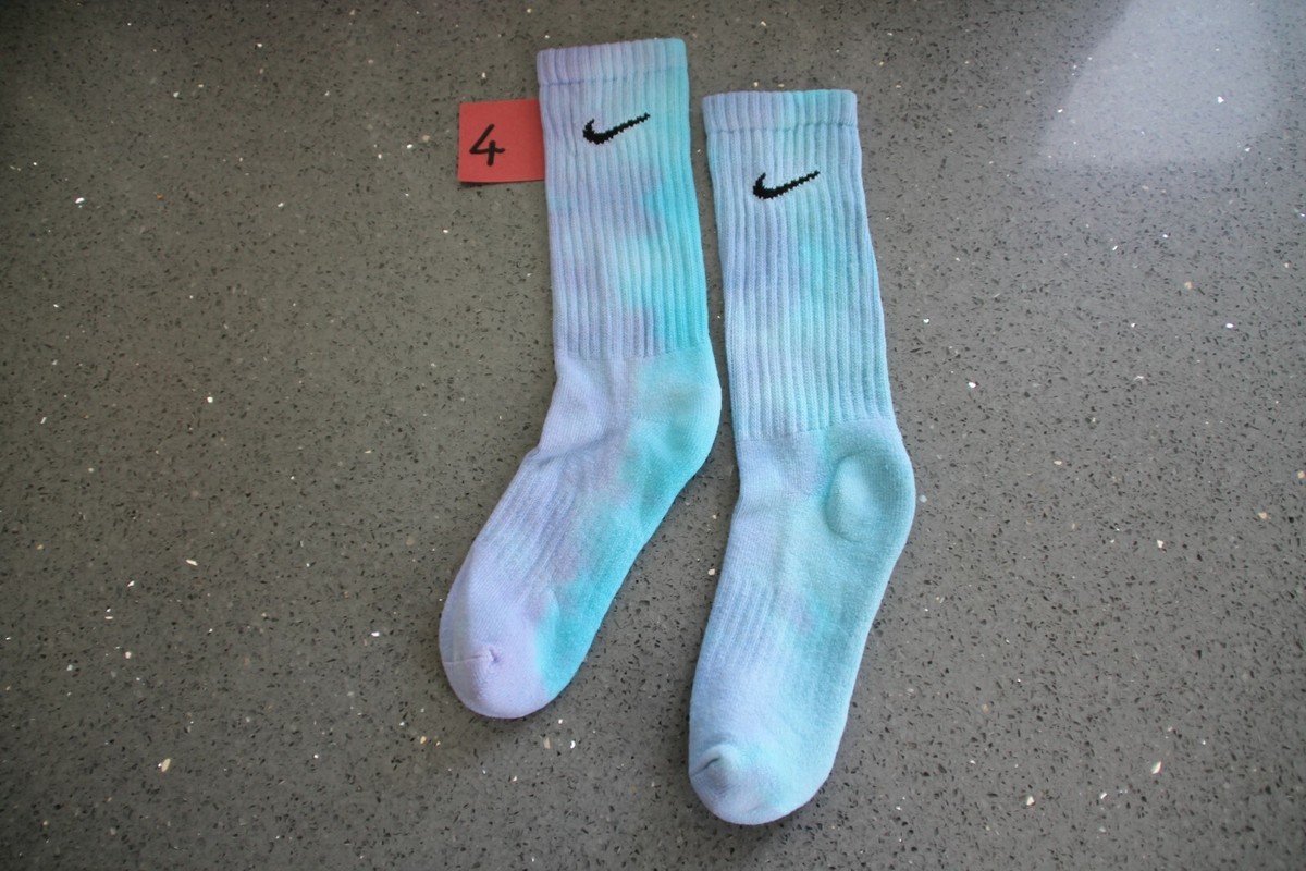 Nike Tie Dye Socks Nike Socken WeiÃƒÂŸ Blau Nike Handgefertigte