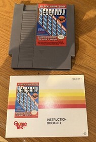 Jeopardy! Junior Edition NES Nintendo With Instruction Book And Sleeve. Works!!!