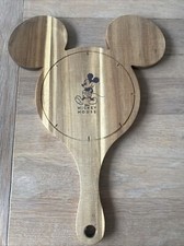 Mickey Mouse Shaped Wooden Chopping Board New