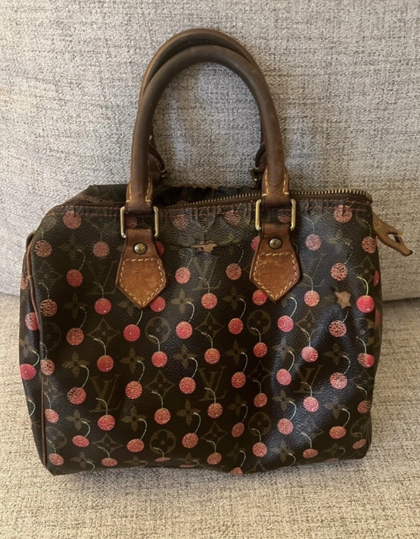 Pre-Owned Authentic Louis Vuitton Speedy 25 Cerises Cherry Model