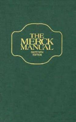 The Merck Manual of Diagnosis and Therapy 1992, 16th Edition - Hardcover - GOOD