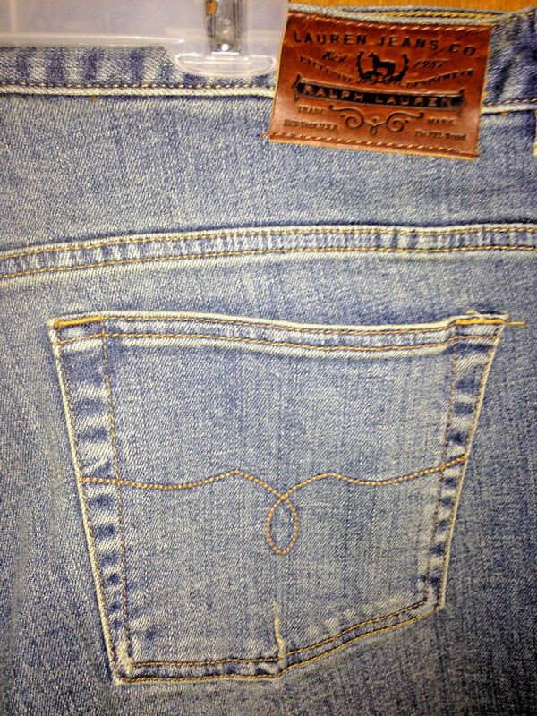 ***Nice Women's Sz-14 Vintage LAUREN POLO RL Relaxed Classic Jeans 100% Cotton