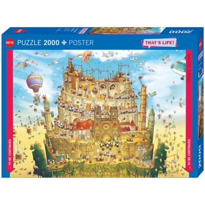 High Above That's Life 2000 Piece Jigsaw Puzzle Heye New | eBay