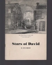 Stars of David by Hye Bossin / Canadian Jewish Congress /  1957 / Theater RARE