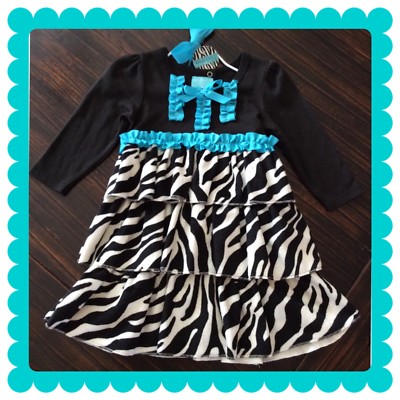 BNWT'S Mud Pie Wild Child Zebra Print Dress, So Cute, Size 12-18 months |  eBay