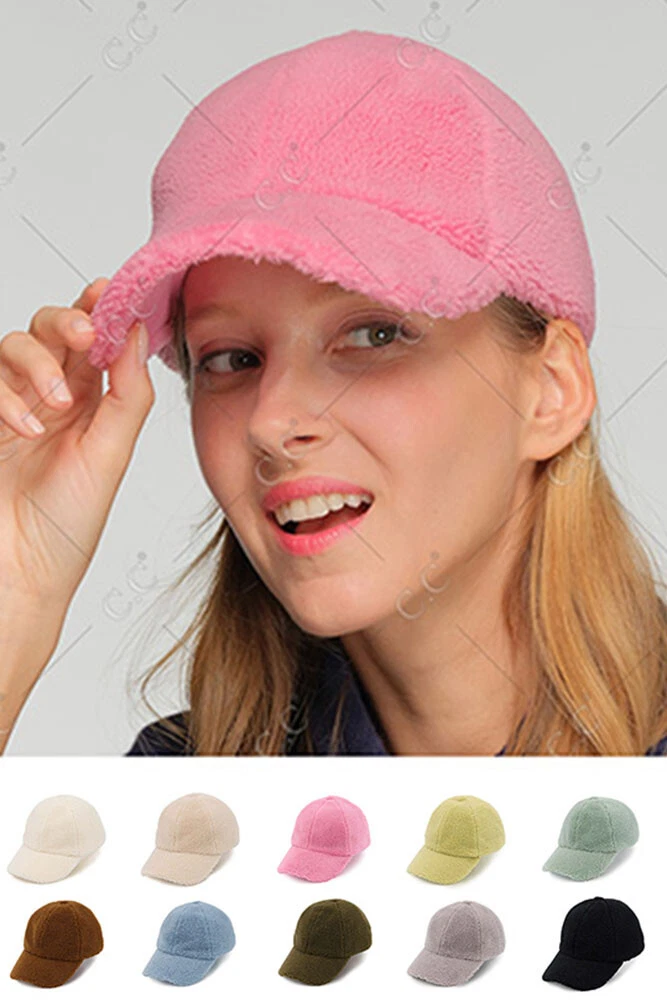 C.C Exclusive Women Solid Color Colorful Terry Soft Baseball Cap