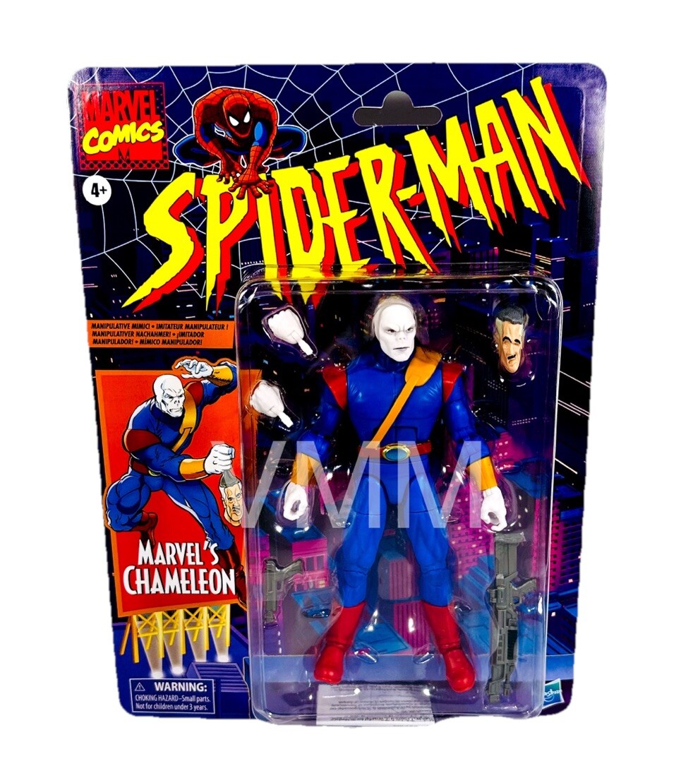 Chameleon Hasbro Marvel Legends Spiderman Retro Collection 6” Figure Spider-Man