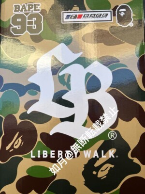 BE@RBRICK LBWK × BAPE 100% 400% bearbrick LIBERTY WALK & A