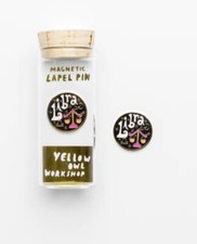 Yellow Owl Workshop Magnetic LIBRA Lapel Pin NIB