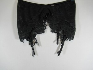 Vintage Y2K Victoria's Secret Garter Belt Small Black Lace 2003