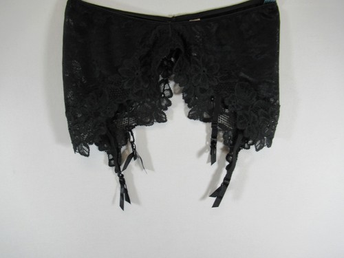 Vintage Y2K Victoria's Secret Garter Belt Small Black Lace 2003
