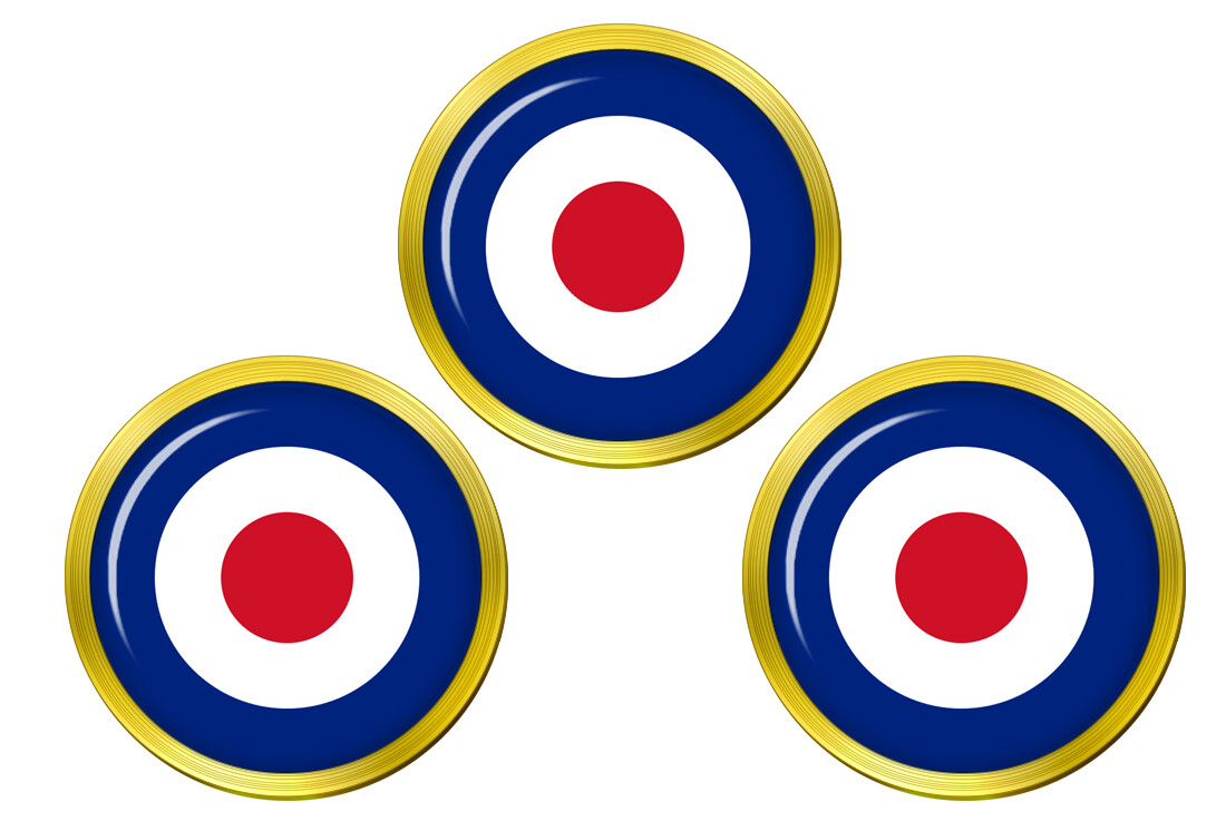 UK Aircraft Roundel Golf Ball Markers
