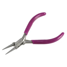 Mini 4.75" Purple Round Nose Pliers for Jewelry Making - 46-1032