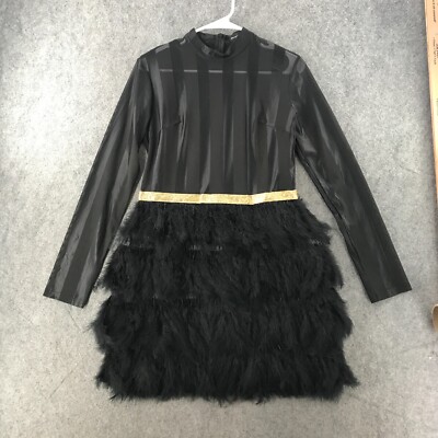 Pretty little Thing Womens Fawn Black Feather Skirt Bodycon Party Dress Size 8 | eBay Pretty little Thing Womens Fawn Black Feather Skirt Bodycon Party Dress Size 8 | eBay