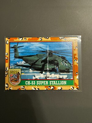 1991 Topps DESERT STORM CH-53 Super Stallion #14 -
