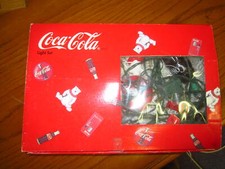 1995 Coca-Cola 14' Strand Of Lights - Pop Bottles Polar Bears & Round Buttons