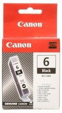 Canon BCI-6BK BLACK Ink Cartridge for iP 4000 - 8500, MP 750, S800 series, i9100