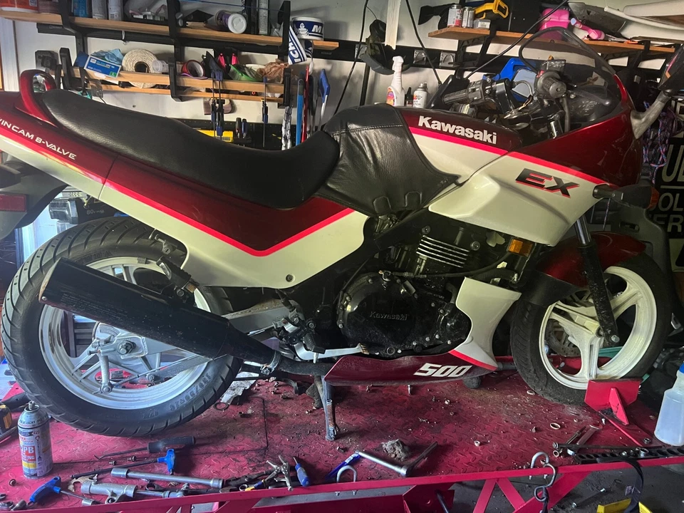 1992 92 Kawasaki Ninja 500 EX500 EX GPZ Pressure Plate + Clutch Springs - Image 3 of 3