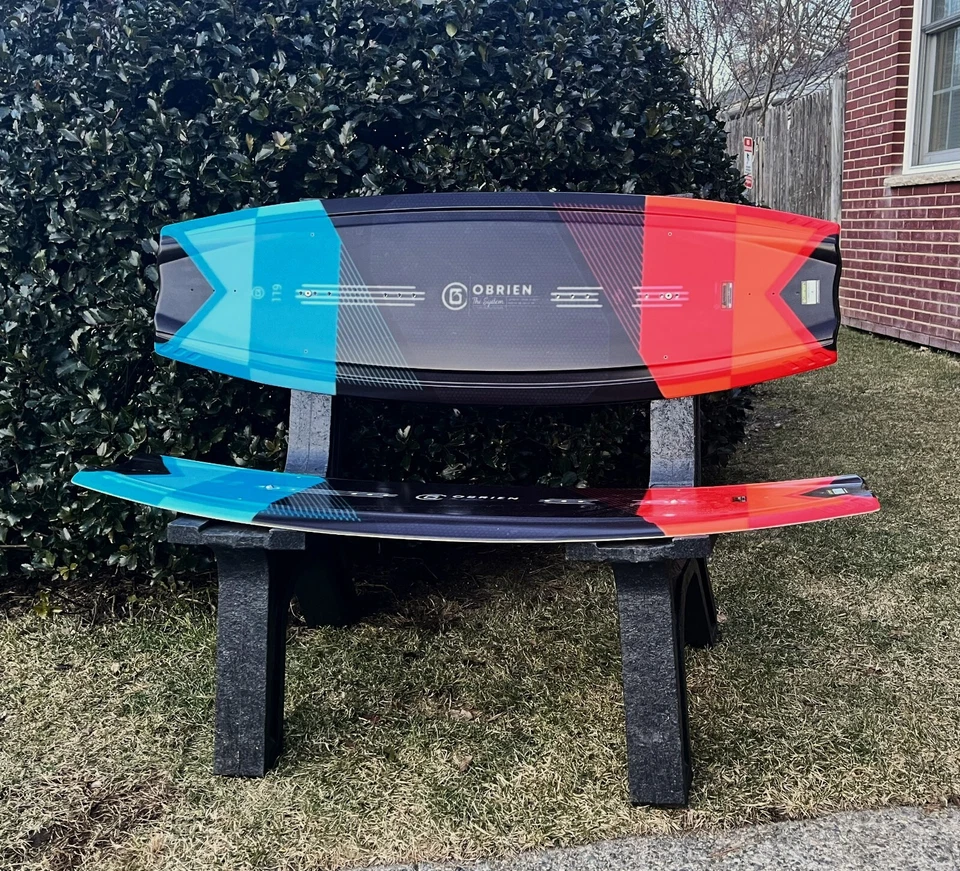 Cyber Monday  Wake Board Bench made w/ real Wake Boards Recycled Plastic Legs - Image 4 of 4