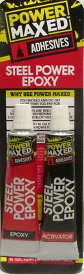 Power Maxed 8265 (JB Weld) Cold Weld Formula Steel Reinforced Epoxy Adhesive +Po