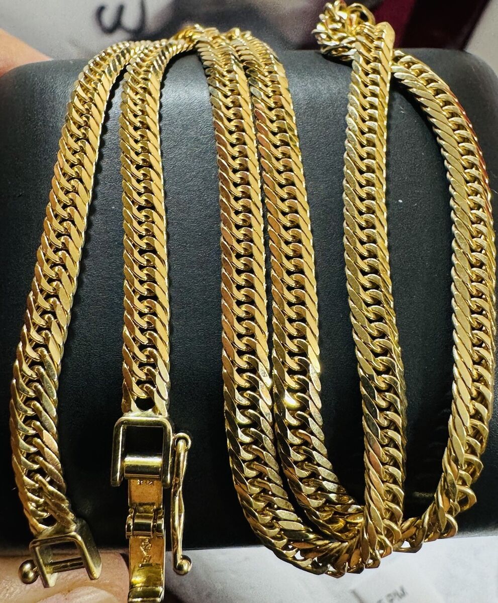 18K K18 750 Japan Solid Gold Kihei Chain Necklace 40cm 16 18K K18 750 Japan Solid Gold Kihei Chain Necklace 40cm 16