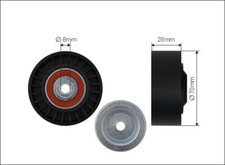 New Deflection/Guide Pulley, V-ribbed belt for VW SEAT AUDI:A4 B8,A6 C6,AMAROK,