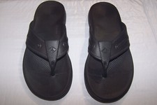  Sperry Topsider Black Rubber Flip Flops Sandals Men's Size 9 Women's 11