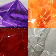 Tpu Waterproof Fabric Transparent Clear Protective for Raincoat Jacket Coat Blue