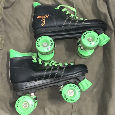 ✓Vintage 80's Seneca Retro Mach 5 Green Black Indoor Speed Roller