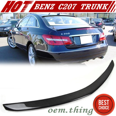 USA E400 E350 11-16 Fit FOR Mercedes Benz C207 E-Class 2DR Trunk Spoiler Carbon