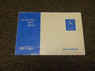 1976 Mercedes Benz 450sl 450slc 5 0 Owner Owner S Manual User Guide Original Ebay