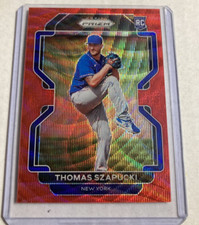 2022 Panini Prizm #122- THOMAS SZAPUCKI Red Wave Prizm SP Rookie RC #'d 82/99