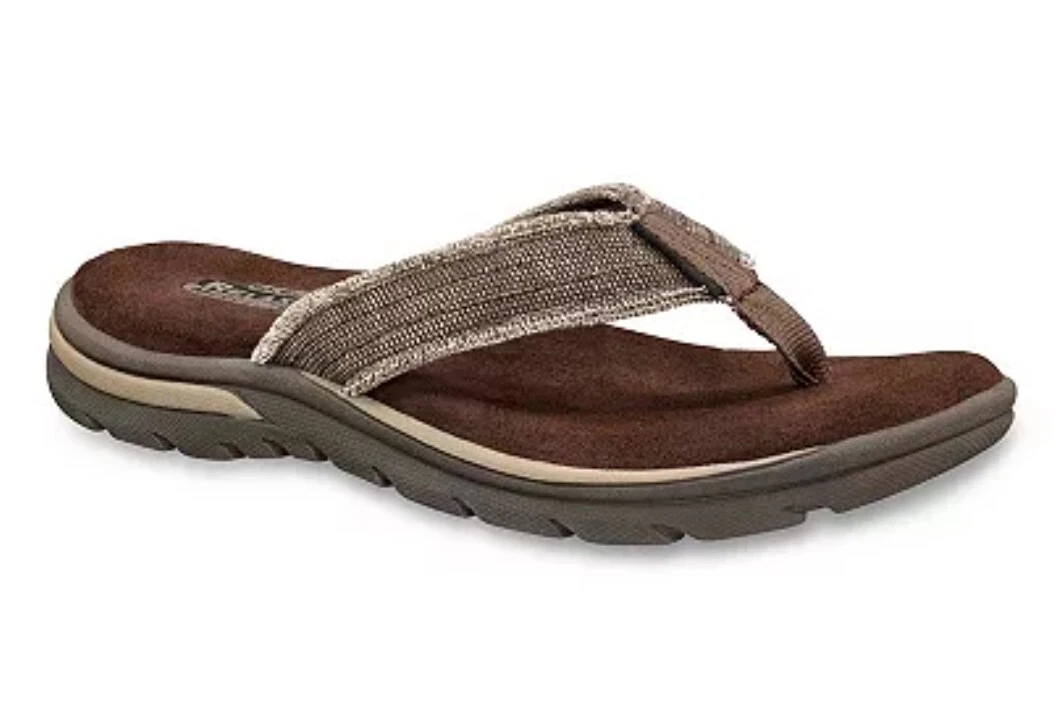 Skechers hommes, coupe détendue : Supreme   Sandale de Bosnie, CHOCOLAT TAILLE 7M