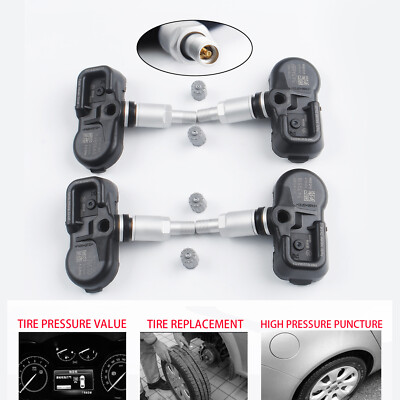 4x TPMS Tire Pressure Sensors – 315MHz PMV-107J – Fits Toyota, Scion, Lexus (42607-33021)