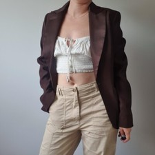 Vintage Brown Etam Blazer Size 8 Etam Rrp £70