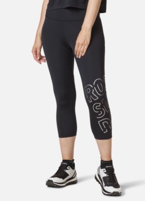 $95 Rossignol Women s Stretch 3/4 Length Running Tights- Black- XLarge- New Tags