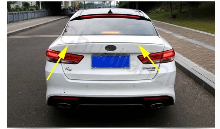 Asa spoiler estilo fábrica para 2016-2018 Kia Optima K5 Sedan 4 portas ABS - Imagem 3 de 4
