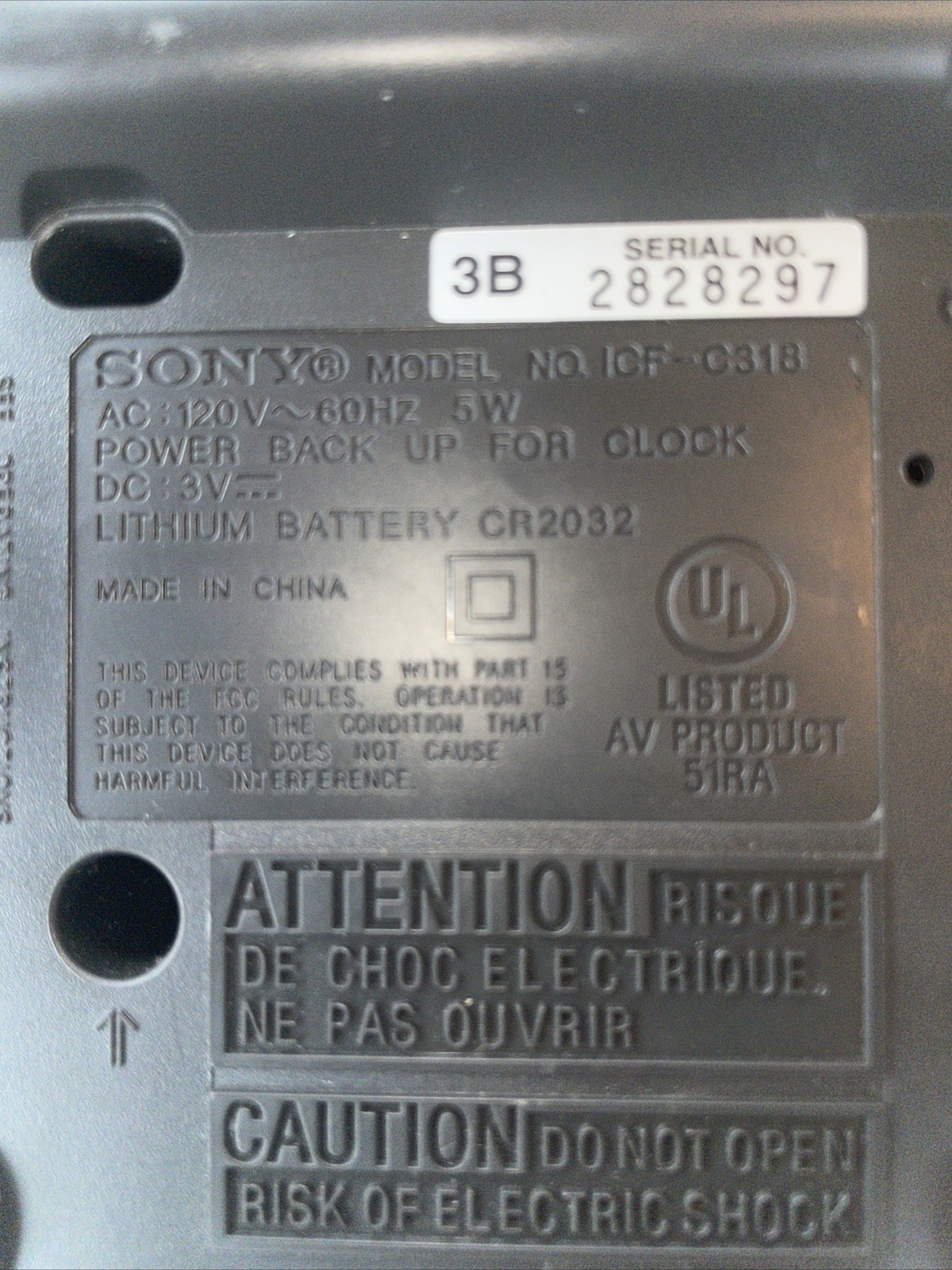 Sony Dream Machine Auto Time Set Dual Alarm Clock Radio ICFC318 eBay