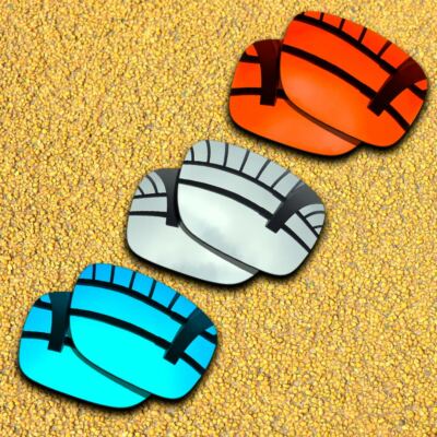 3 Pairs Lenses Replacement for-Oakley Proxy Polarized-Silver&Blue&Orange Red