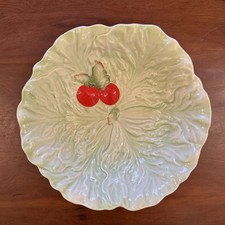 Carlton Ware Vintage c.1930 Lettuce Leaf With Tomato Design Salad Bowl / Dish