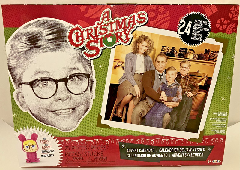 A Christmas Story Advent Calendar Jakks Pacific Figures Leg Lamp Santa 80s Movie