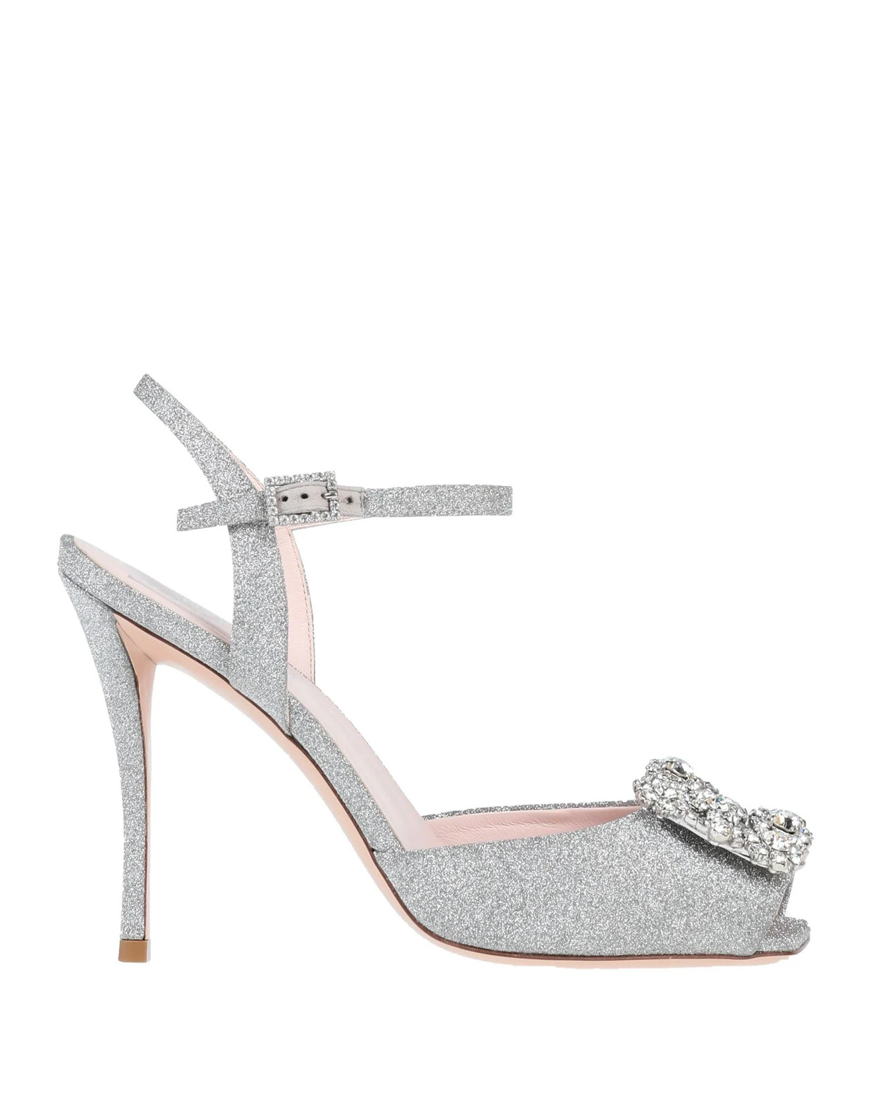 Roger Vivier - Women - Textile fibres Sandals - Silver 301390₽
